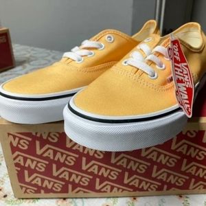 Yellow Vans Classic lows